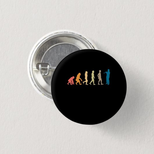 Badge Rond 2,50 Cm Évolution de la trompette (Devant & derrière)