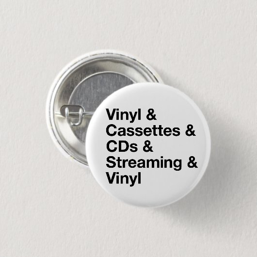 Badge Rond 2,50 Cm Évolution du bouton de musique (Devant & derrière)