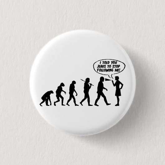 Badge Rond 2,50 Cm Évolution du spray au poivre chez les femmes - Fém (Devant)