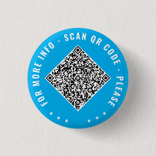Badge Rond 2,50 Cm Exemple de bouton de code QR personnalisé conçu pa