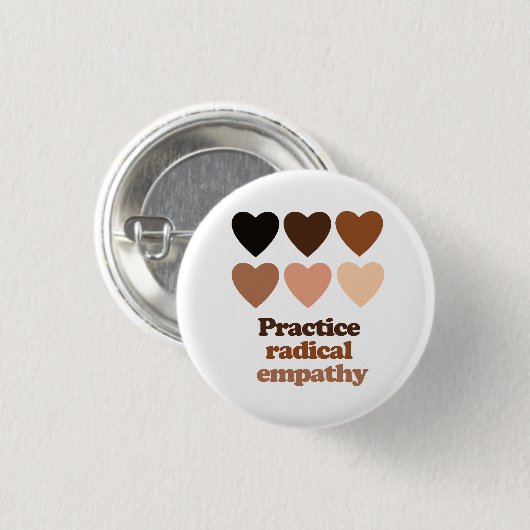 Badge Rond 2,50 Cm Exercice d'empathie radicale (Devant & derrière)