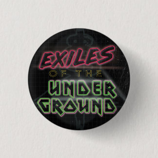 Badge Rond 2,50 Cm Exils du bouton souterrain (noir)