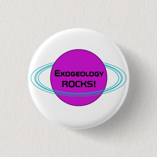 Badge Rond 2,50 Cm ExogeologyROCKS ! (Devant)