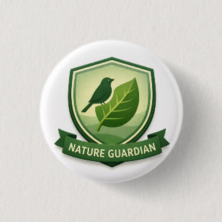 Badge Rond 2,50 Cm Explorateur Gardien de la Nature | Récompense pour