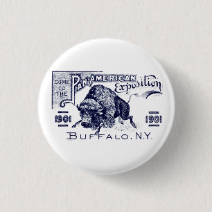Badge Rond 2,50 Cm Expo 1901 Casserole-Américaine