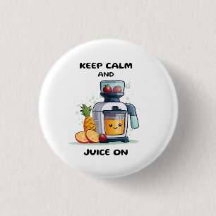 Badge Rond 2,50 Cm Extracteur de jus de fruits Gardez votre calme et