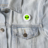 Badge Rond 2,50 Cm Extraterrestre  (En situation)