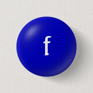 Badge Rond 2,50 Cm F Bouton Monogramme