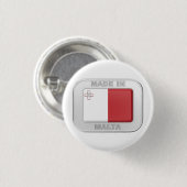 Badge Rond 2,50 Cm Fabriqué à Malte (Devant & derrière)