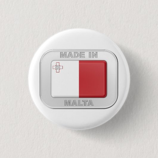 Badge Rond 2,50 Cm Fabriqué à Malte (Devant)