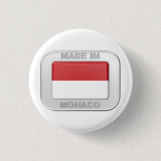 Badge Rond 2,50 Cm Fabriqué à Monaco (Devant)