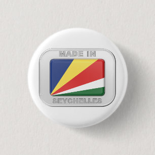 Badge Rond 2,50 Cm Fabriqué aux Seychelles