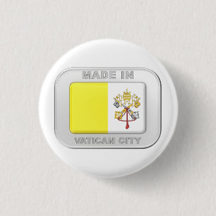 Badge Rond 2,50 Cm Fabriqué dans la ville du Vatican