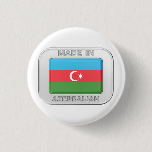 Badge Rond 2,50 Cm Fabriqué en Azerbaïdjan