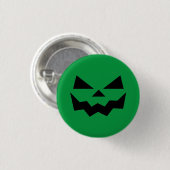 Badge Rond 2,50 Cm Face citrouille Jack-o-lanterne (Devant & derrière)