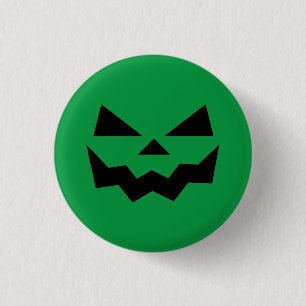Badge Rond 2,50 Cm Face citrouille Jack-o-lanterne