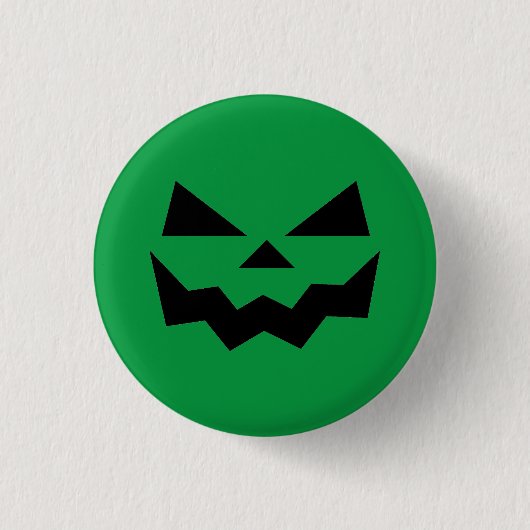 Badge Rond 2,50 Cm Face citrouille Jack-o-lanterne (Devant)