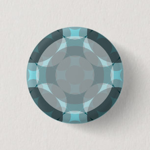 Badge Rond 2,50 Cm Faded Circle Grid par Kenneth Yoncich