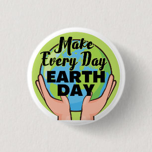 Badge Rond 2,50 Cm Faire chaque Jour des terres de jour