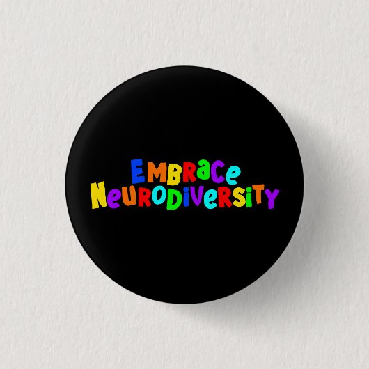 Badge Rond 2,50 Cm Faire place à la neurodiversité | Sensibilisation  (Devant)