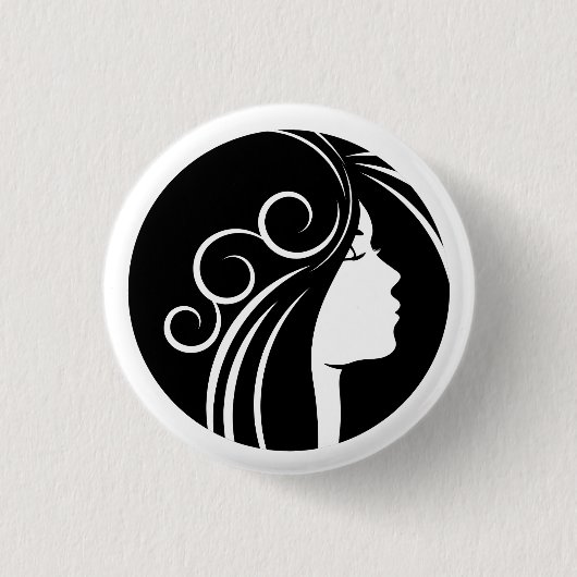 Badge Rond 2,50 Cm Fairy Tale Heroines Girl Pin (Devant)