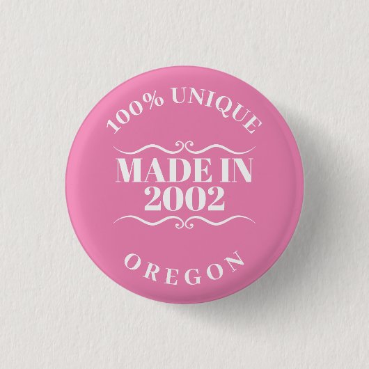 Badge Rond 2,50 Cm Fait en 2002 (Devant)