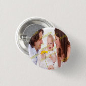 Badge Rond 2,50 Cm FAMILLE Photo ✨ Lovely Custom (Devant & derrière)