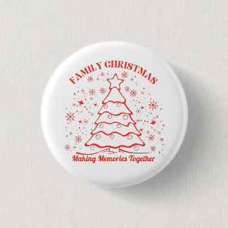 BADGE ROND 2,50 CM FAMILY CHRISTMAS