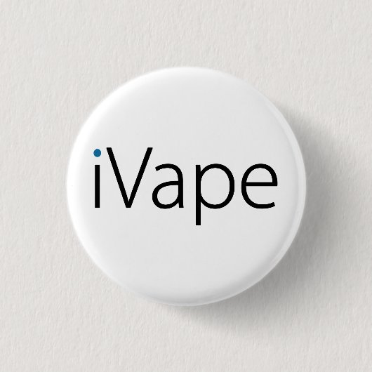 Badge Rond 2,50 Cm fan électronique de cigarette de Vaping d'iVape (Devant)