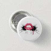 Badge Rond 2,50 Cm Fangs Splash (Devant & derrière)