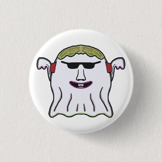 Badge Rond 2,50 Cm Fantôme cool (Devant)