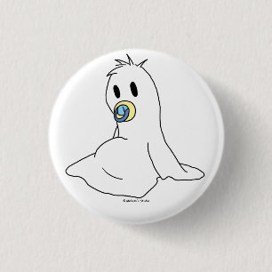 Badge Rond 2,50 Cm Fantôme de bébé