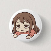 Badge Rond 2,50 Cm Fatigué et TIred (Devant)