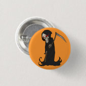 Badge Rond 2,50 Cm Faucheuse Animée (Devant & derrière)