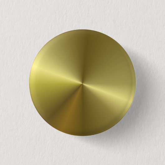 Badge Rond 2,50 Cm Faux Gold Metallic Look Élégant Modèle blanc (Devant)