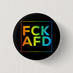 Badge Rond 2,50 Cm FCK AFD mit Rahmen schwarz