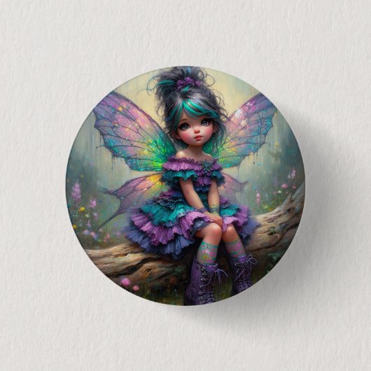 Badge Rond 2,50 Cm Fée de Rêve Pastel (Devant)