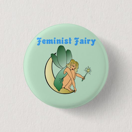Badge Rond 2,50 Cm Fée féministe (version 2) (Devant)