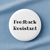Badge Rond 2,50 Cm Feedback Resistant Funny Office Pinback Button