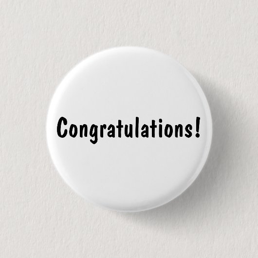Badge Rond 2,50 Cm Félicitations ! (Devant)