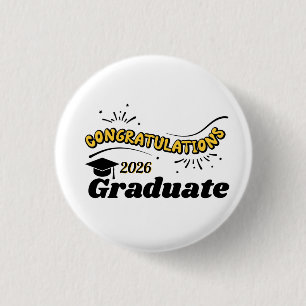 Badge Rond 2,50 Cm Félicitations diplômé 2026