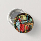 Badge Rond 2,50 Cm Femme au tissage (Devant & derrière)