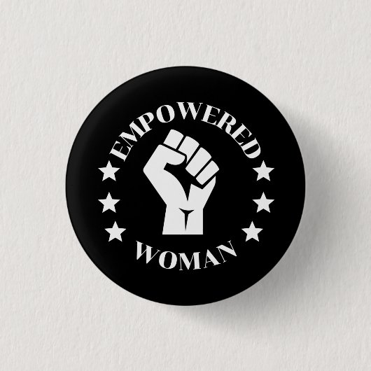 Badge Rond 2,50 Cm Femme autonome (Devant)