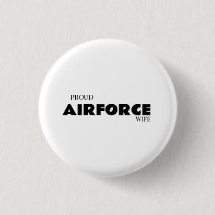 Badge Rond 2,50 Cm Femme fière d'un aviateur