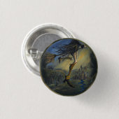 Badge Rond 2,50 Cm Femme Sorcière (Devant & derrière)