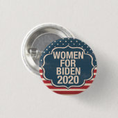 Badge Rond 2,50 Cm Femmes pour Biden 2020 (Devant & derrière)