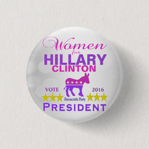 Badge Rond 2,50 Cm Femmes pour le président de Hillary Clinton