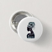 Badge Rond 2,50 Cm Femmes Tribales (Devant & derrière)