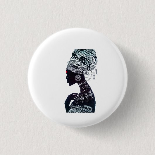 Badge Rond 2,50 Cm Femmes Tribales (Devant)