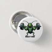 Badge Rond 2,50 Cm Fer d'insectes (Devant & derrière)
